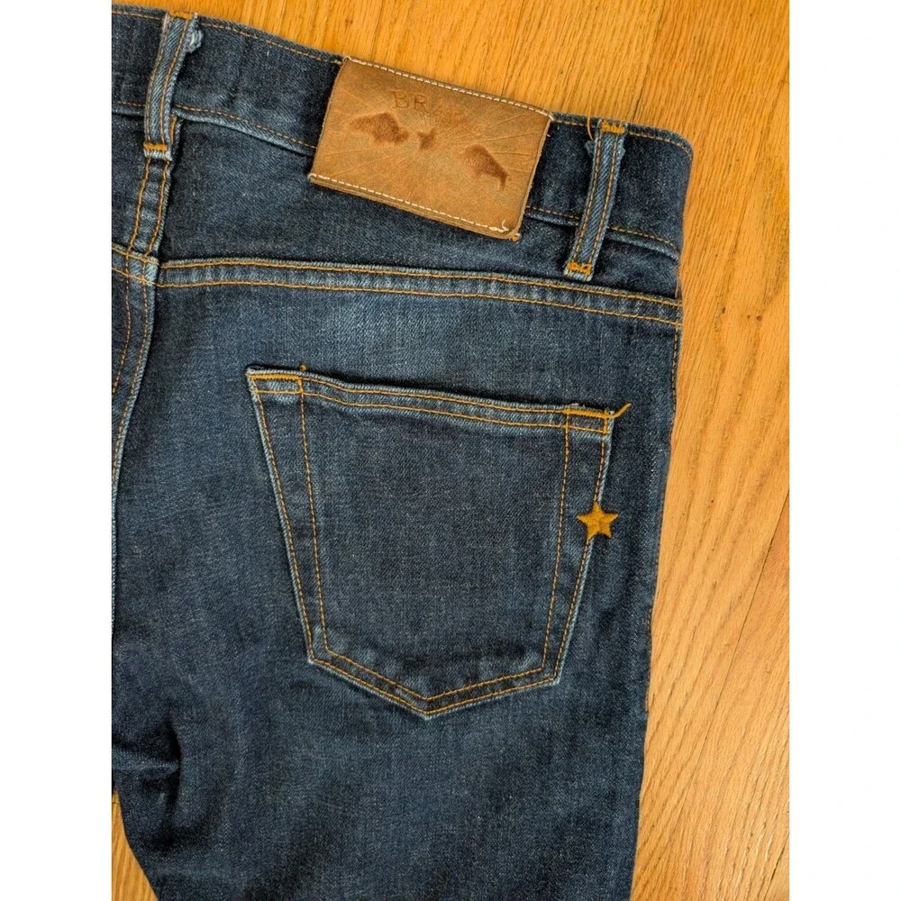 Brave Star Men’s Jeans Size 32 X 29 Dark Wash USA Made Selevedge
